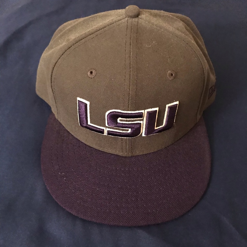 LSU Fitted Hat - Picture 2 of 7